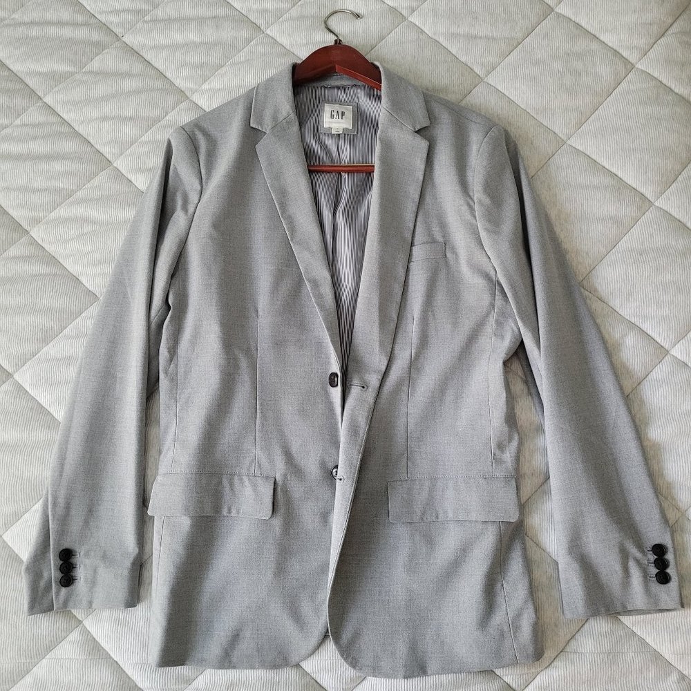 Light Grey Men's Blazer - Gap